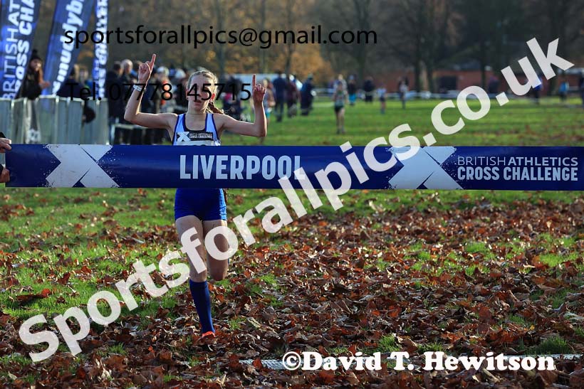 Girls Under-13s, 2023 British Athletics Cross Challenge, Sefton Park, Liverpool. Photo: David T. Hewitson/Sports for All Pics